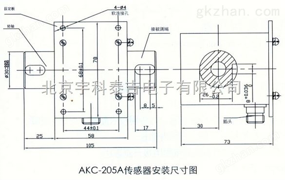 宇科泰吉AKC-205A-1NM 动态扭矩传感器