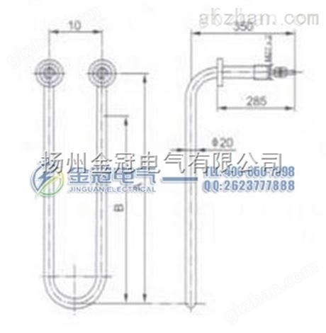 SRXY2-380V/6KW型管状电加热组件