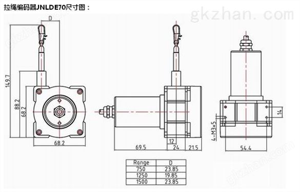 拉绳编码器 JNLDE70 上海今诺 质优价平