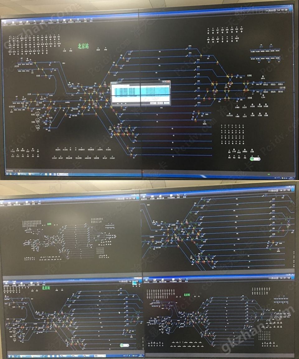 pcidv.com/地铁高铁变电系统电力设备运行监控图