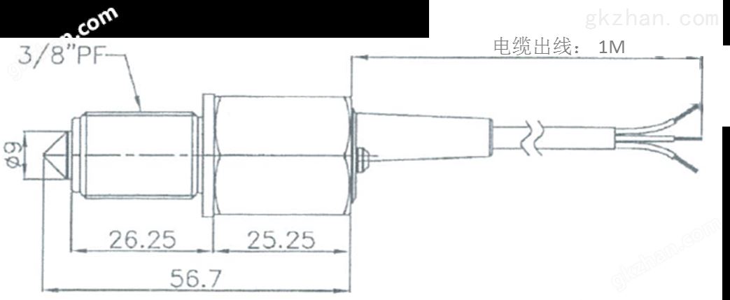 光电液位开关尺寸