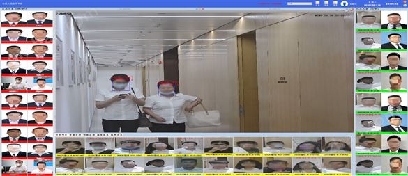 动态人脸识别系统考勤签到请假人数统计