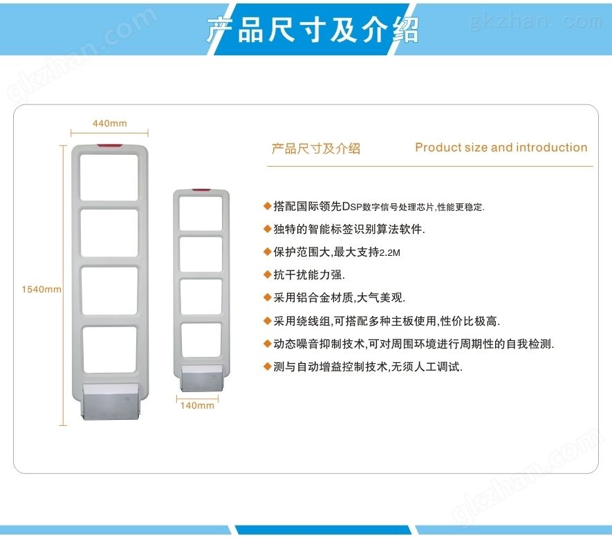 服装超市防盗门产品参数