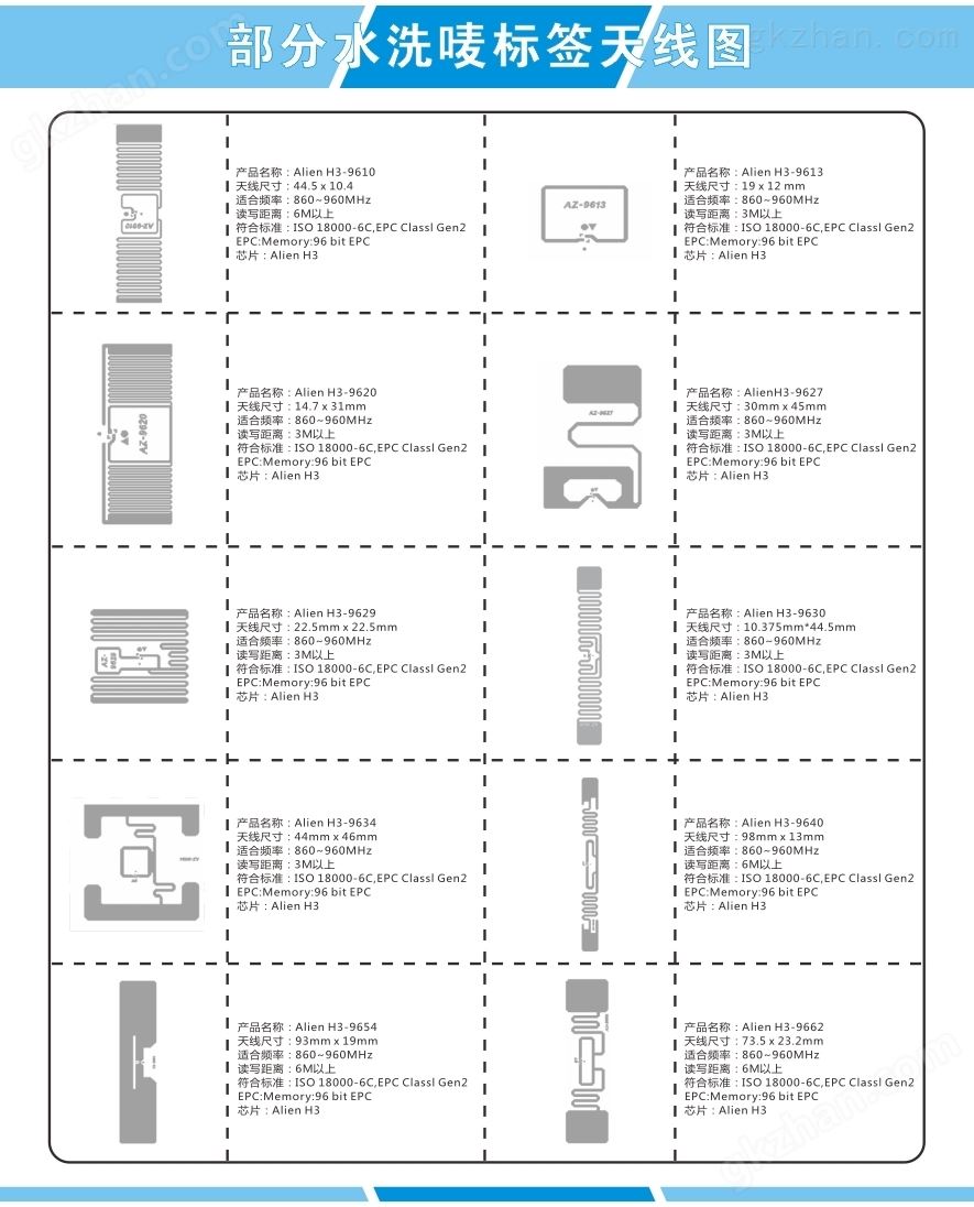 RFID水洗唛标签芯片