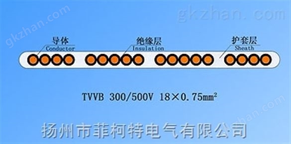 上海单芯排列扁形电梯电缆