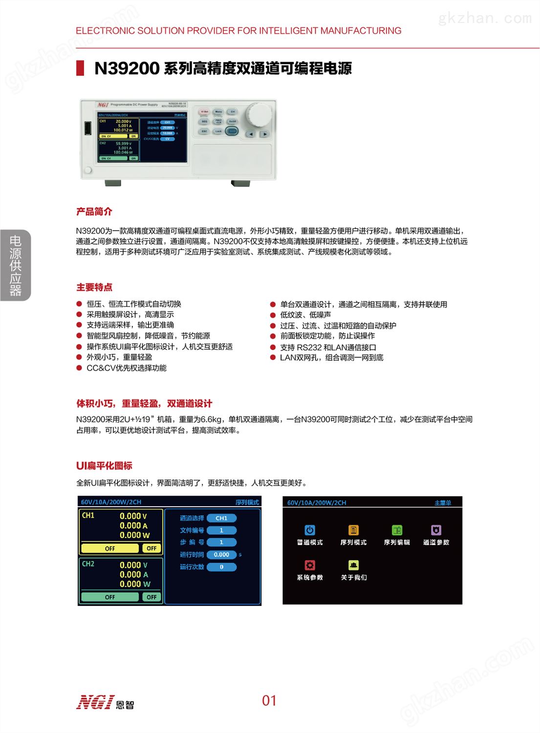 N39200系列高精度双通道可编程电源(图1)