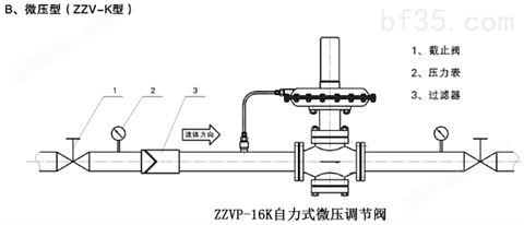 万喜堂彩票app下载中心 氮气泄压用ZZVP-16K自力式微压调节阀