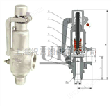 进口带手柄弹簧全启式安全阀,进口英国UK优科安全阀