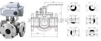 电动三通球阀