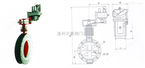 内衬高温蝶阀