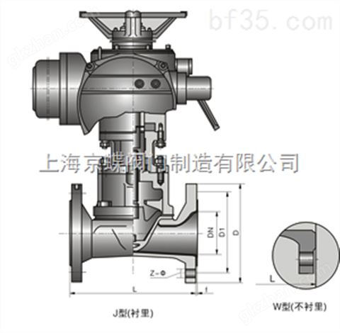 万喜堂app下载网页版 EG946W/J-10电动直通式（衬胶）隔膜阀