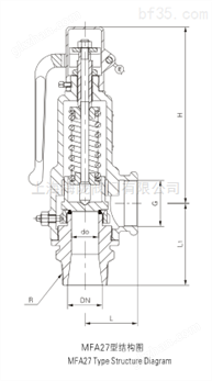万喜堂彩票app下载中心 MFA27Y/A27H带扳手弹簧微启式外螺纹安全阀