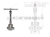 低温高压截止阀DJ61Y --尺寸结构图--上海茸工阀门制造有限公司