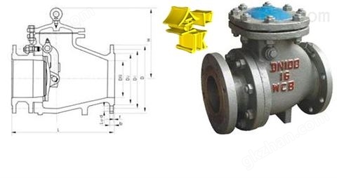 万喜堂彩票 邯郸PH44Y水用法兰排渣止回阀，耐磨损流量排渣止回阀生产商