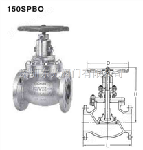 150SPBO KITZ球墨铸铁法兰截止阀（明杆式） 日本进口蒸汽截止阀