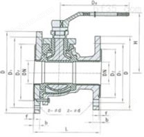 衬氟放料球阀