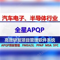 全星FMEA管理软件-APQP项目管理