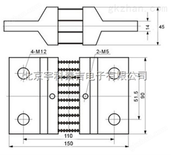 北京FL-2-75mV/3000A固定值直流电流分流器