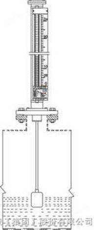 磁性液位计（PTFE防腐顶装式） 