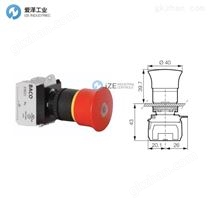 BACO Controls急停按钮开关L22DN10-3EARL01
