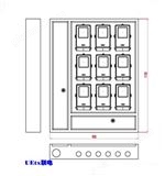 国网标准三门三相九户电表箱DB3309