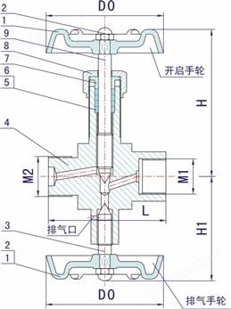 万喜堂彩票官网平台 J19H-2压力表三通阀(内外丝)