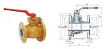 FQ41F46衬氟放料球阀