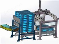 龙门式机器人码垛机纸箱托盘生产线