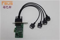 4串口RS-232/422/485 PCI-E多串口卡/PCI Express多串口卡