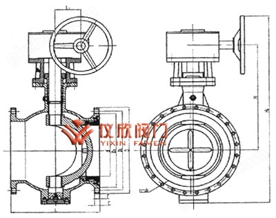 万喜堂彩票注册网站 Q340侧装偏心半球阀,结构图