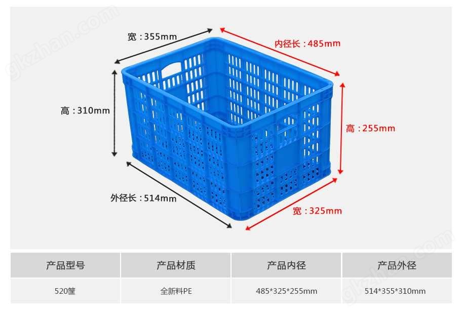 万喜堂app下载彩票 轩盛塑业520塑料周转筐