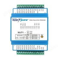 三路DI和十路DO继电器输出，RS-485/232远程万喜堂彩票注册开户 WJ71