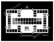 8K电视分辨率测试图(UHD TV2)爱莎分辨率测试图卡TE278