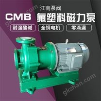 JN/江南 氟合金磁力泵 工业硝酸盐酸卸料泵 废酸泵厂家 CMB50-32-250