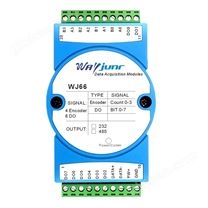 编码器角度速度位移转速测量脉冲计数器Modbus RTU模块 WJ66