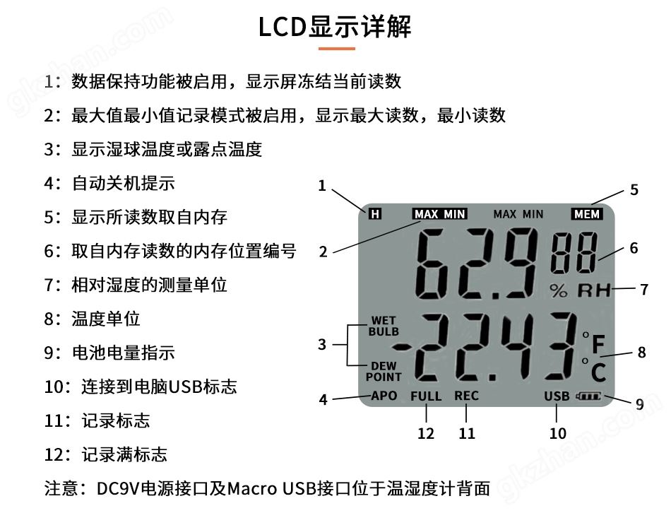 恒歌温湿度记录仪表