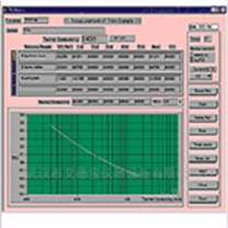 导热仪/热导仪-薄膜试样测定用软件