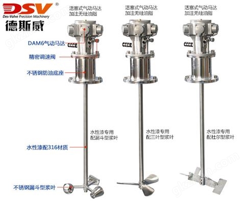 万喜堂app下载 立式气动搅拌器配不锈钢底座