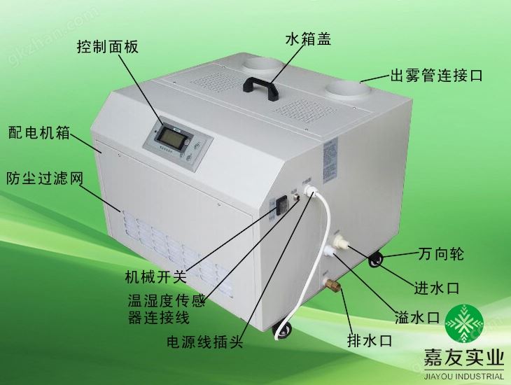 声波加湿器各部件说明图