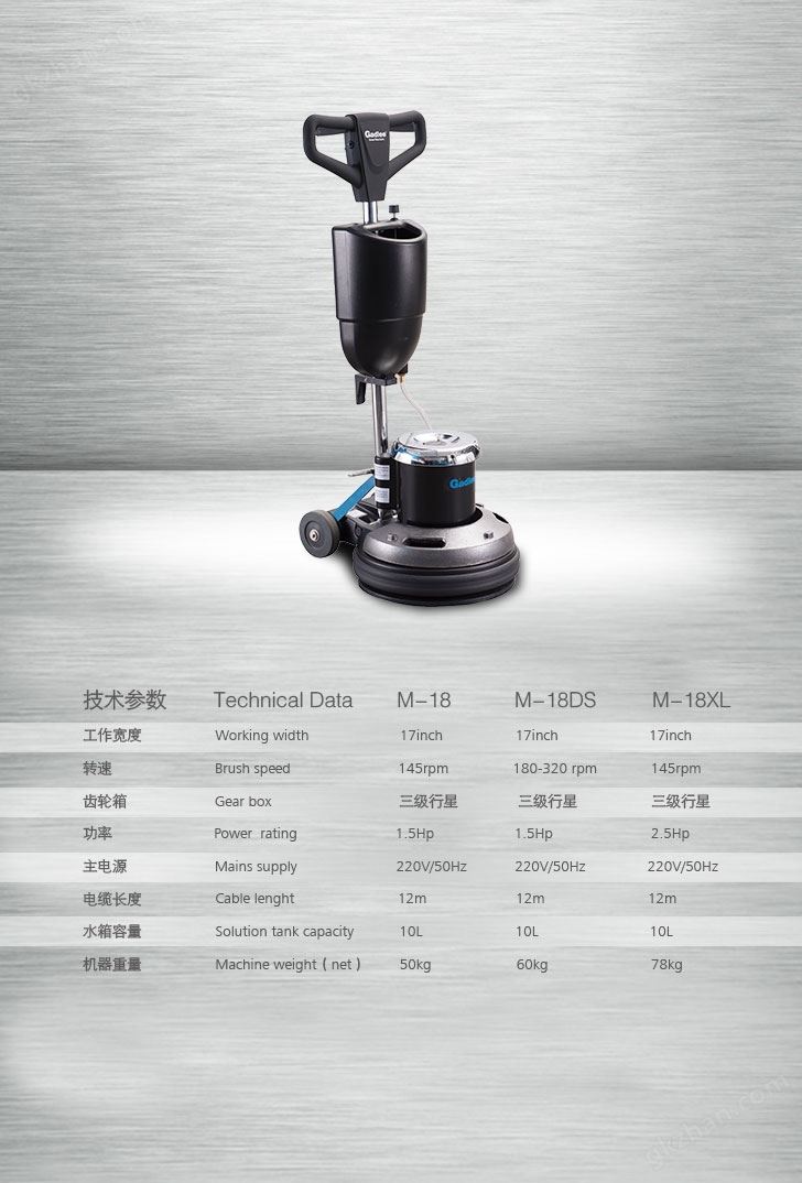 Gadlee M-18 石材晶面翻新机