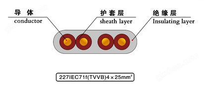 万喜堂app下载官方入口 TVVB电梯扁电缆 SYV+TVVB+2G