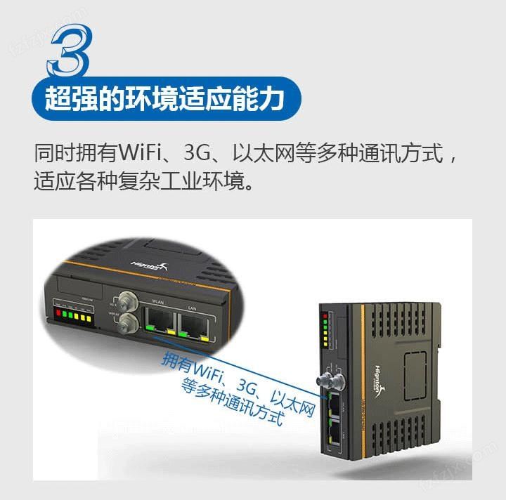 拥有wifi 3g 4g 以太网多种通讯模式