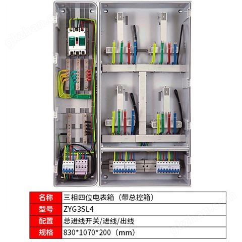 万喜堂app下载网页版 三相四位电表箱（带总控箱）ZYG3SL4