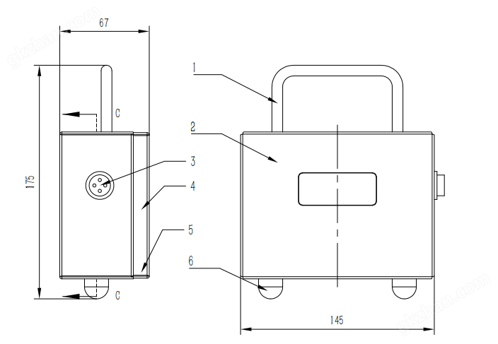 矿用一般型烟雾传感器GQLQ5(图3)