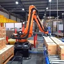 食品箱码垛机器人 纸箱码垛生产线 瓦楞纸板码垛机Food box palletizing robot Carton palletizing production