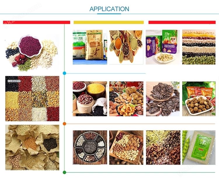 双称/四称腰果颗粒包装机物料图