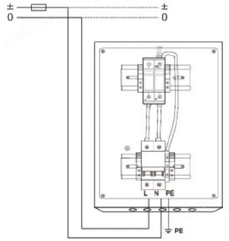 浪涌保护器接线图