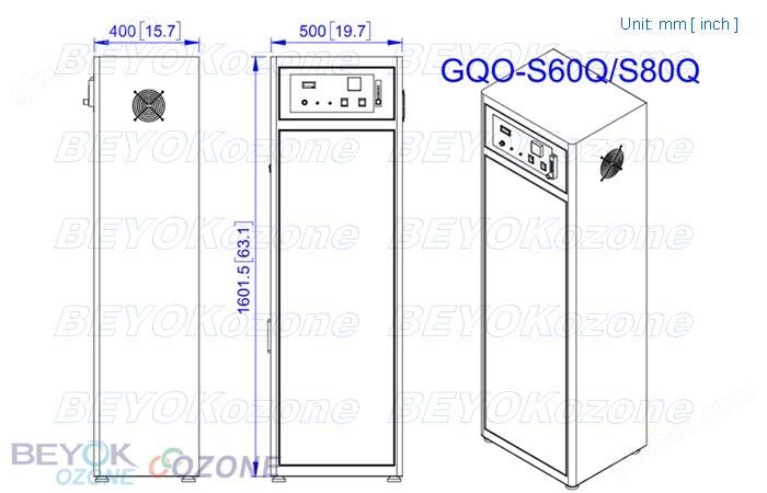 富氧源臭氧发生器 GQO-S80Q 图片