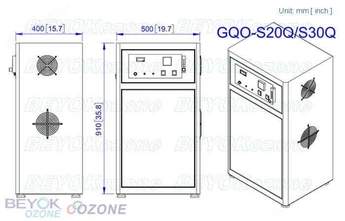 富氧源臭氧发生器 GQO-S30Q 图片