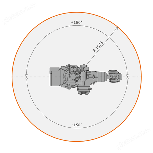 KUKA KR 160/120 R1800 nano 码垛机器人运行轨迹